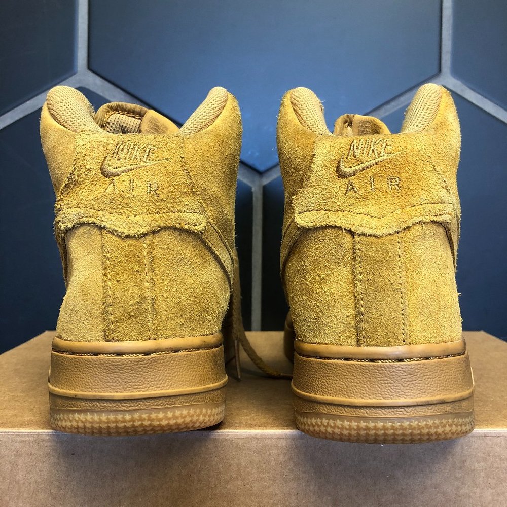 ~Used W/O Box! Youth Nike Air Force 1 High Wheat Sneakers Size 5.5Y - Picture 4 of 6